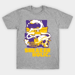 Sneaker Holic Court Purple University Gold T-Shirt